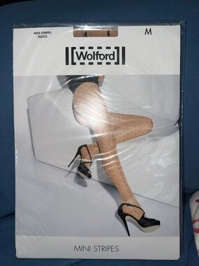 NWT Wolford Mini Stripes Tights Medium
